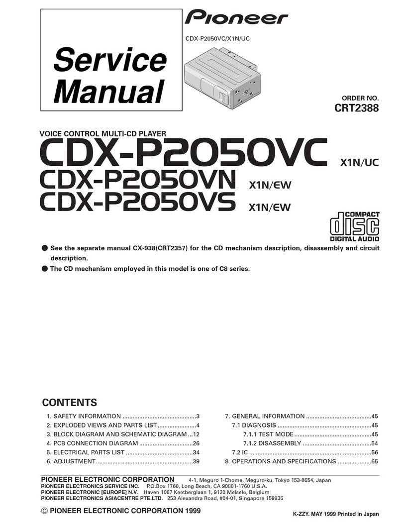 Pioneer CDX-P2050VC/X1N/UC Service manual