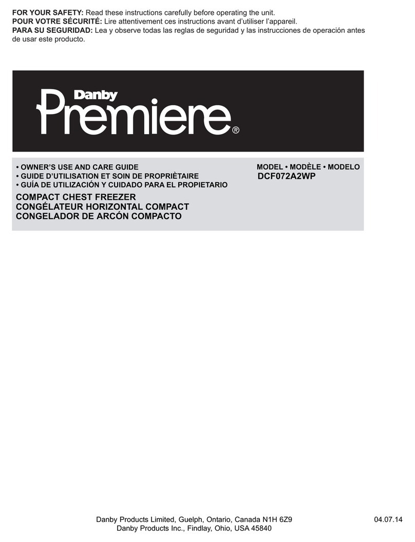 Danby DCF072A2WP Owner's use and care guide