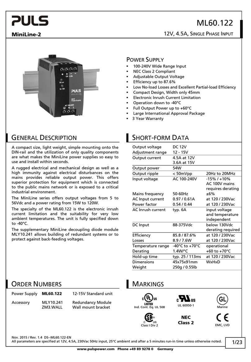 Puls MiniLine-2 ML60.122 User manual