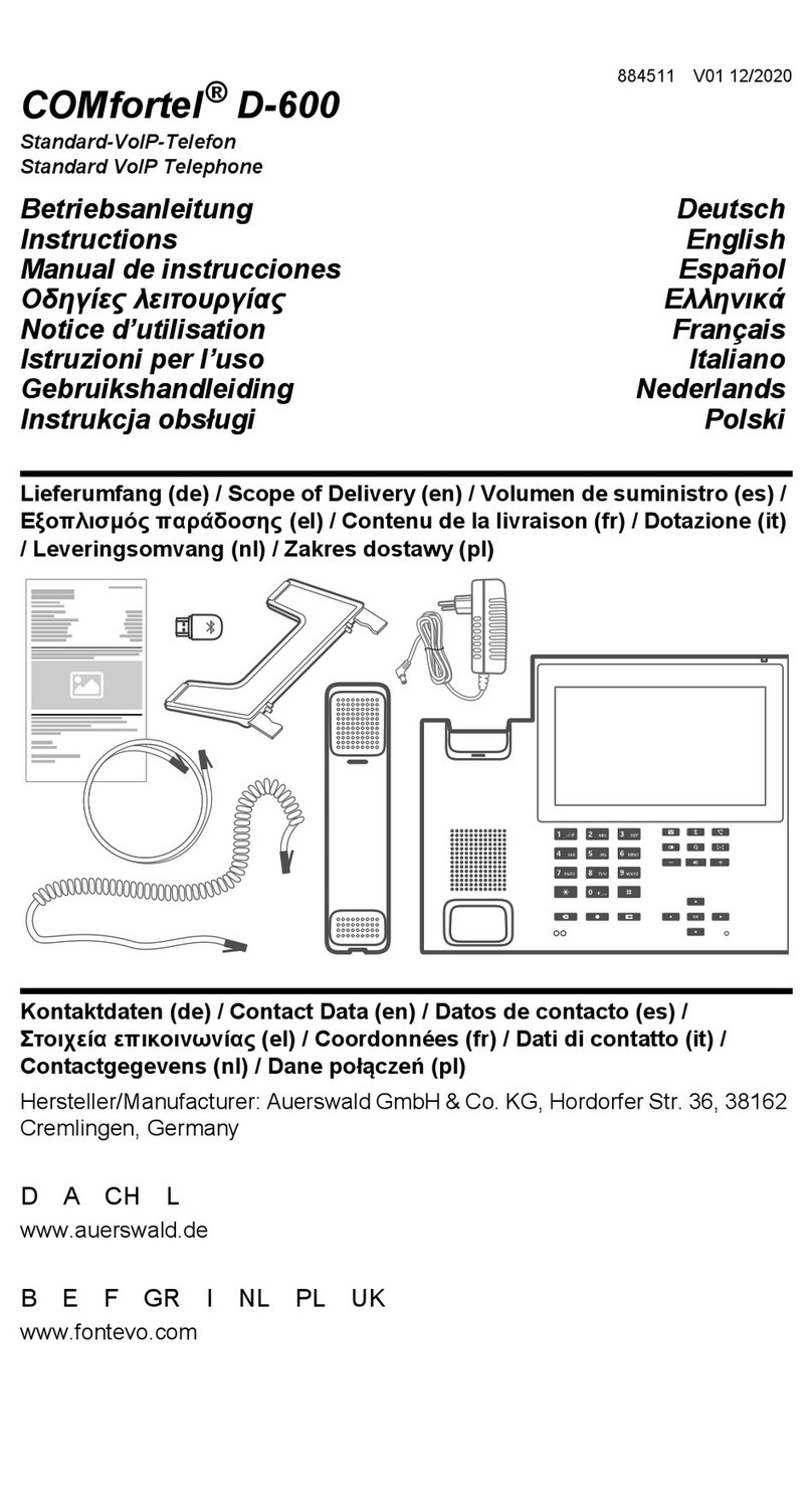 comfortel D-600 instructions