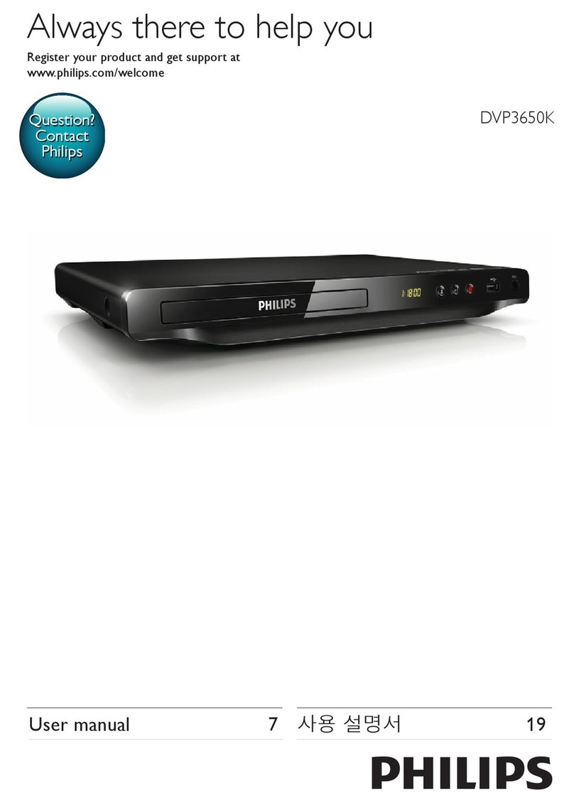 Philips DVP3650K/61 User manual