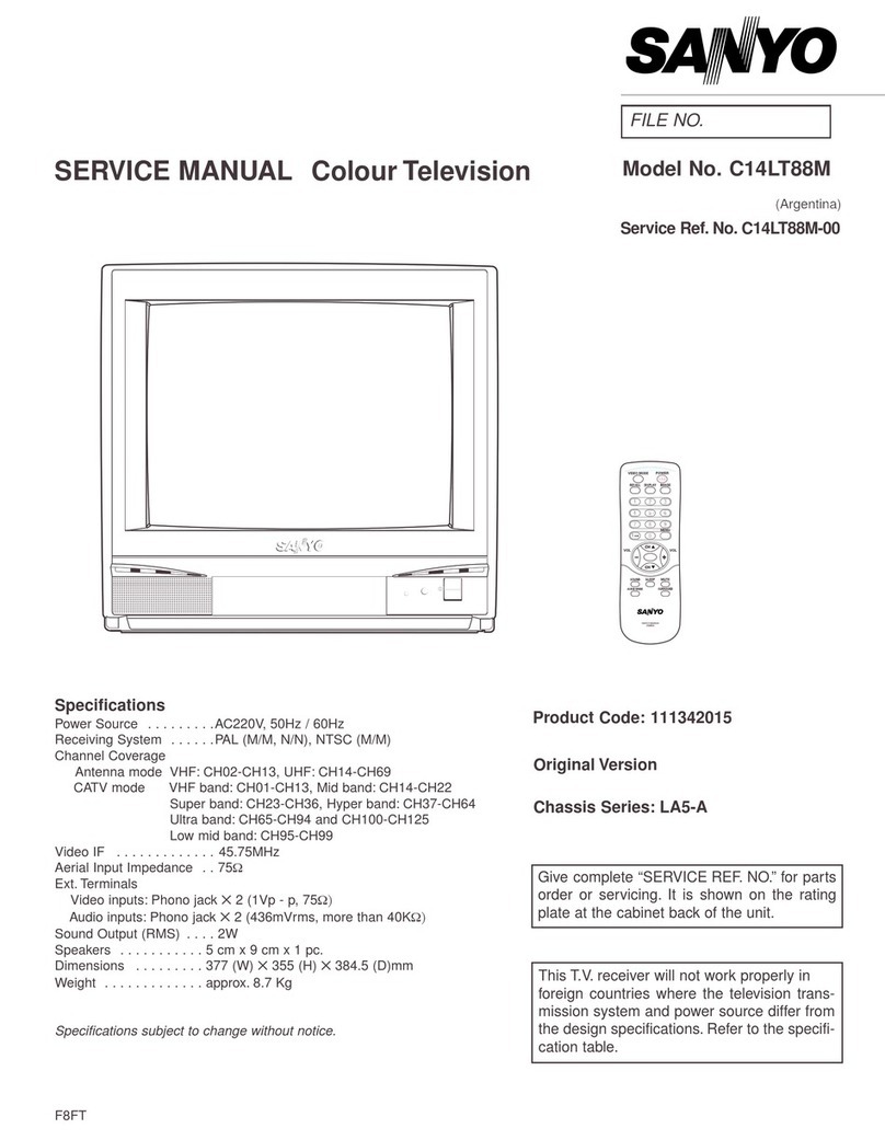 Sanyo C14LT88M User manual Sanyo C14LT88M User manual