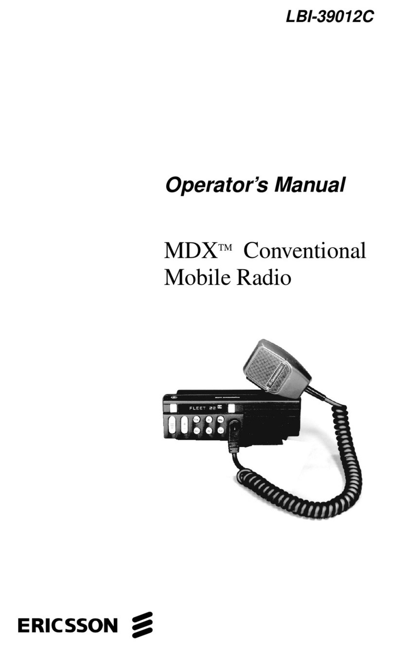 Ericsson LBI-39012C User manual