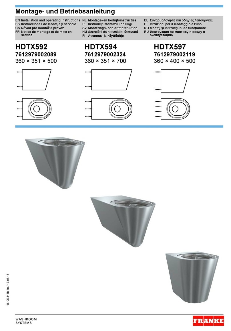 Franke HDTX597 User manual