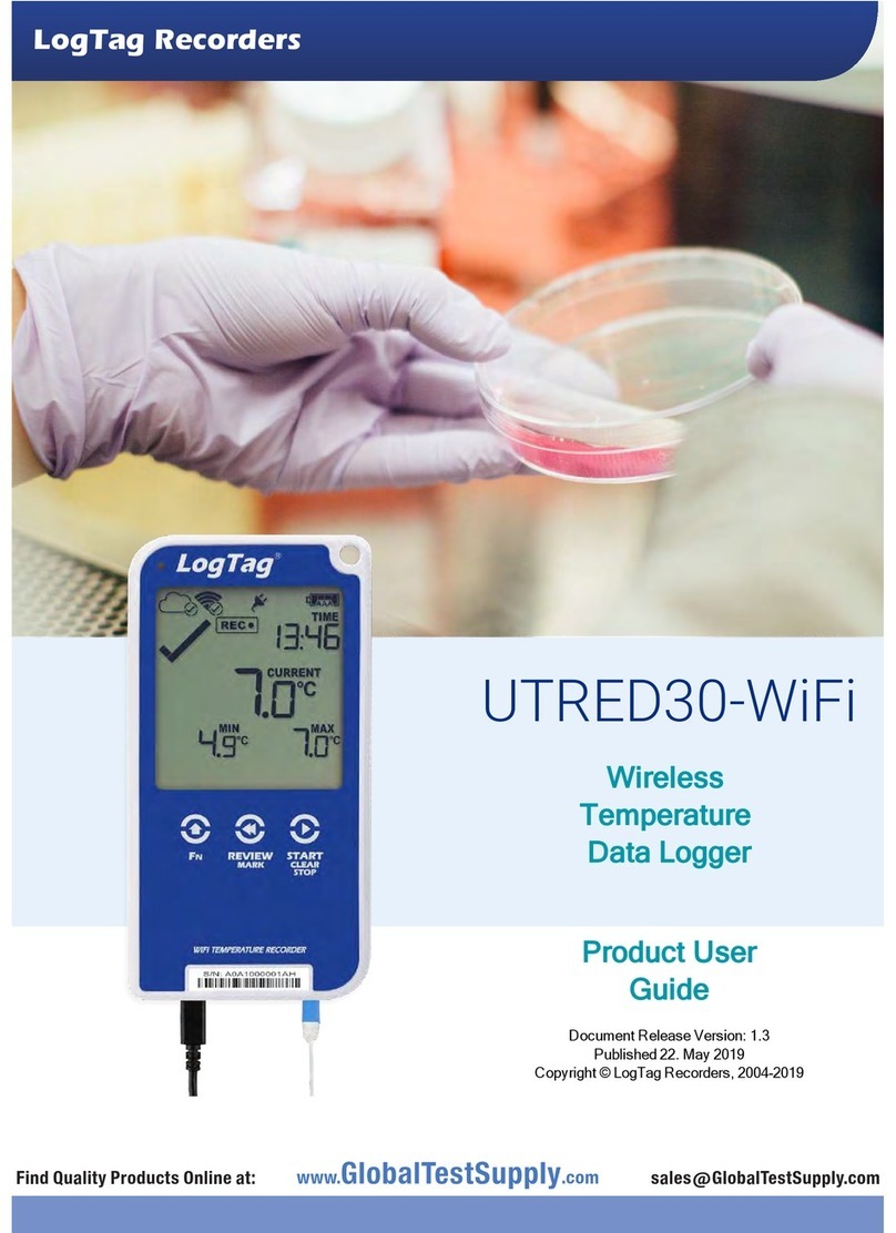 LogTag Recorders UTRED30-16-WiFi Product user guide