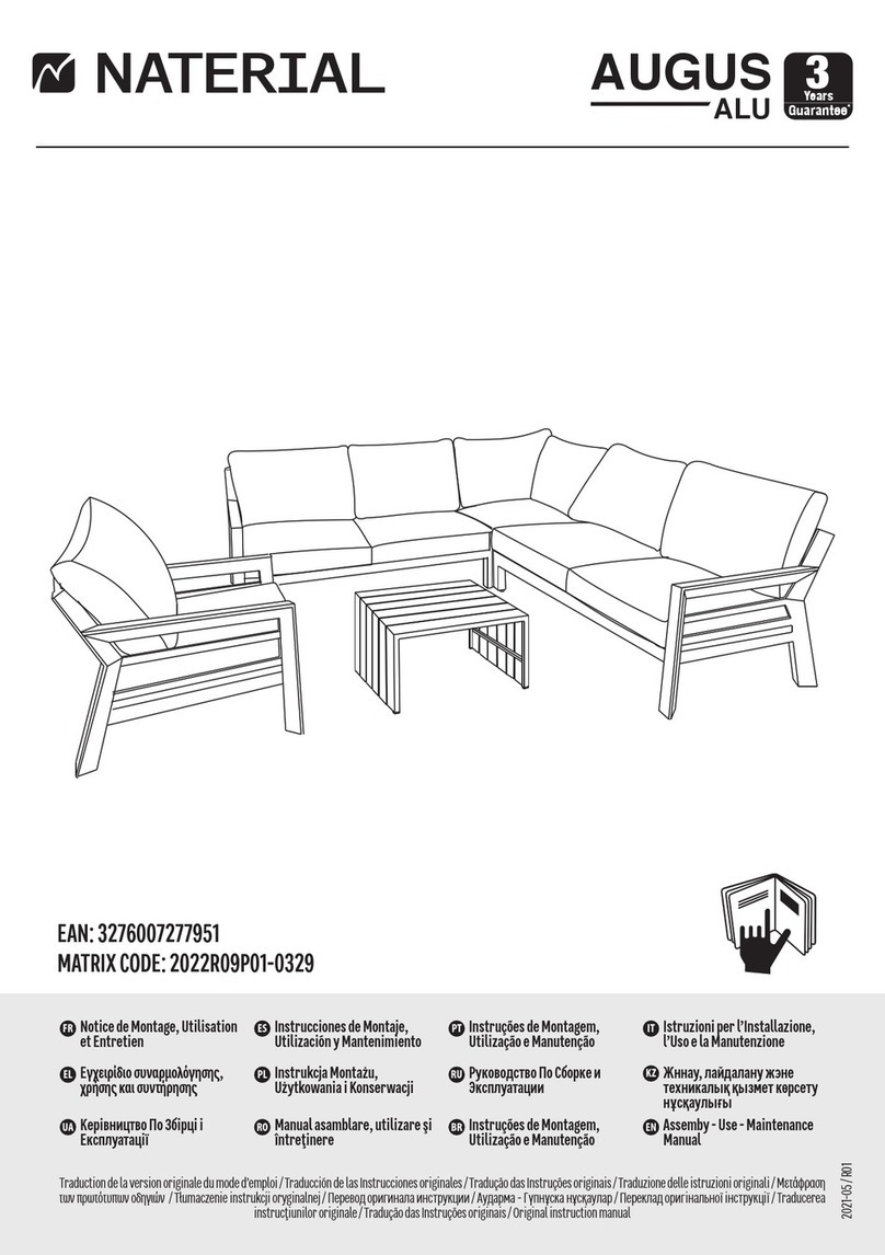 Naterial AUGUS ALU 2022R09P01-0329 Assemby - Use - Maintenance Manual