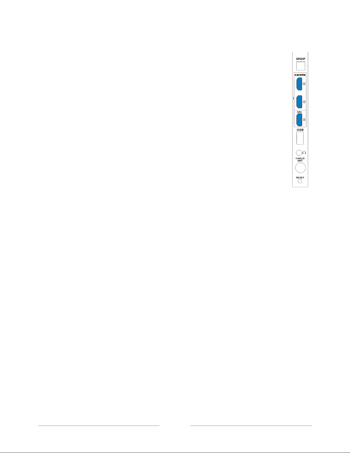 ('-!O$'A&6#6\!M$'K!-@#!6#A&<#!-'!-@#!=F2L3=_4d!&(O9-!
'(!-@#!2"*!
G.<U!If+you+are+using+an+antenna+with+a+300+ohm+twin-lead+cable,+you+need+to+use+a+
300-75+ohm+adapter+(not+provided)+to+adapt+the+cable+to+a+connection+that+is+
compatible+with+the+TV’s+antenna+input.!
G.<:+If+you+receive+your+TV+stations+through+a+set+top+box+from+a+cable+or+satellite+TV+
provider,+connect+it+to+the+TV+using+the+best+connection+method+available.+From+most+
to+least+desirable:!
• 4HI%J-./<2)!p!W&?&-5>!HW!5(6!IW!A&6#'!
• ";-./<2)!p!5(5>'?!IW!A&6#'!
• "/)*//+-./<2)!p!5(5>'?!IW!A&6#'!9%&(?!F2I3!
Connecting a component with a composite AV video cable
;M!-@#!Q#%-!<'((#<-&'(!5A5&>5Q>#!'(!P'9$!<'KO'(#(-!&%!="!'$!<'KO'%&-#!A&6#'!'9-O9-:!<'((#<-!&-!-'!-@#!
2"!9%&(?!5!<'KO'%&-#!="!<5Q>#![('-!O$'A&6#6\*!3'KO'%&-#!="!<5Q>#%!-PO&<5>>P!@5A#!-@$##!73=b-PO#!O>9?%!
'(!#5<@!#(6:!<'>'$!<'6#6!5%!M'>>'R%U!
• m#>>'RU!"&6#'!
• 7#6U!=96&':!$&?@-!<@5((#>!
• G@&-#!'$!Q>5<8U!=96&':!>#M-!<@5((#>!
3'((#<-!#5<@!O>9?!-'!-@#!<'$$#%O'(6&(?!<'((#<-'$!'(!-@#!
<'KO'(#(-!5(6!'(!-@#!2"*!!
![