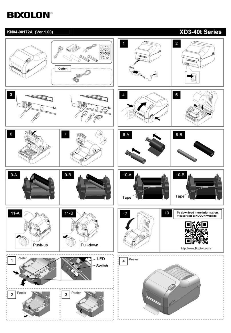 BIXOLON XD3-40t User manual