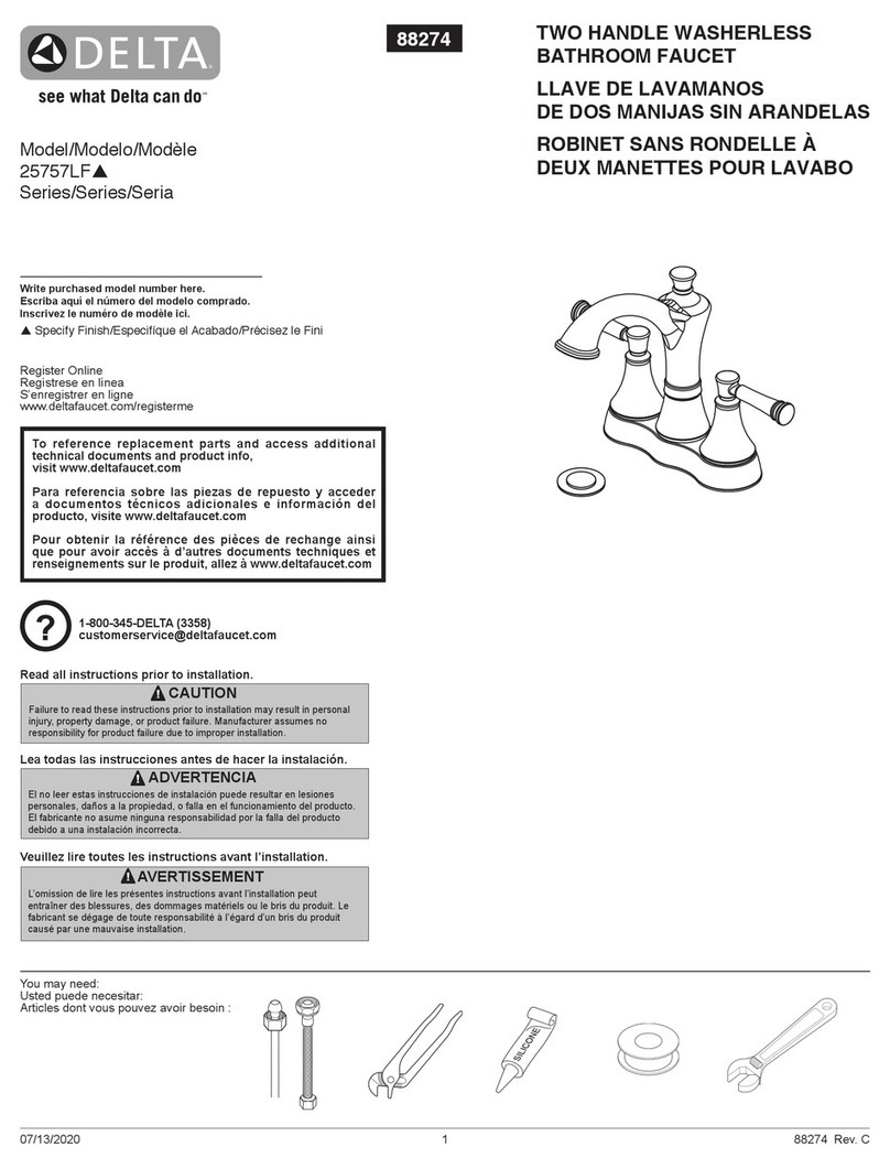 Delta 25757LF Series User manual
