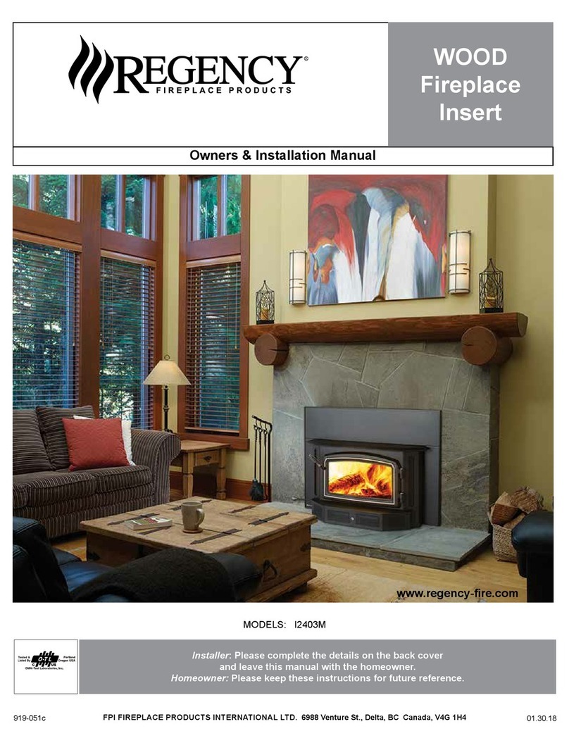 Regency Fireplace Products I2403M Owners & installation manual Regency Fireplace Products I2403M Owners & installation manual