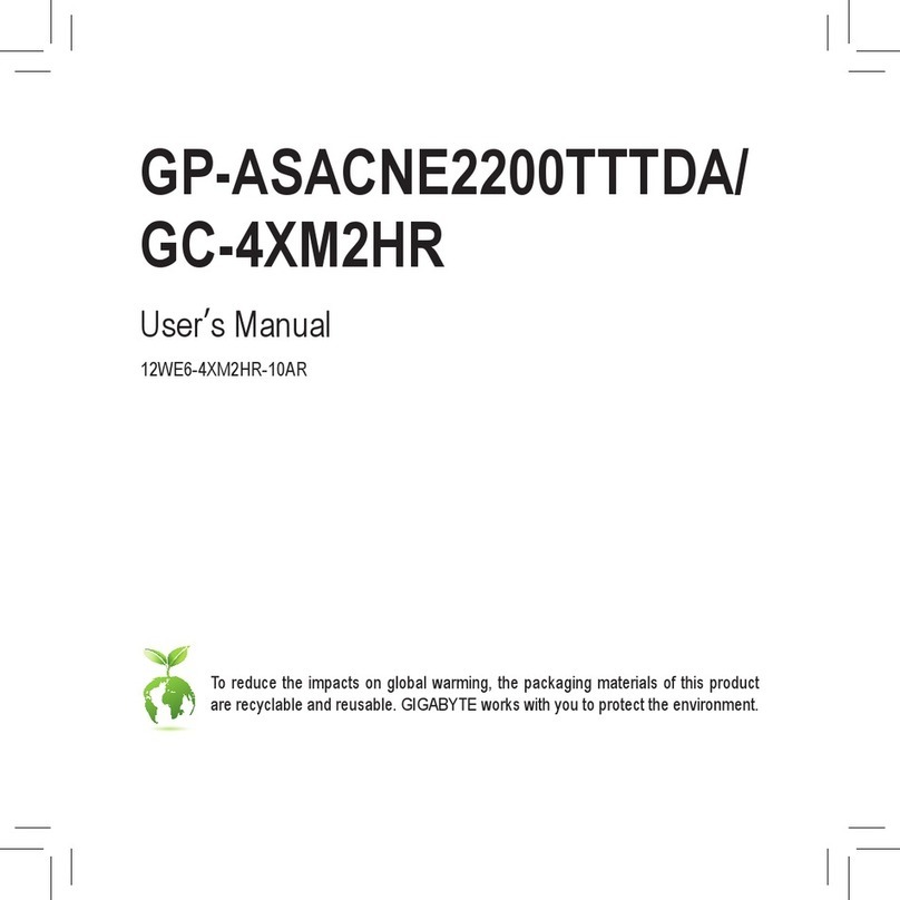 Gigabyte AORUS GP-ASACNE2200TTTDA User manual