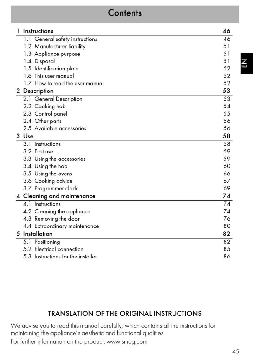 Smeg TR62IP User manual