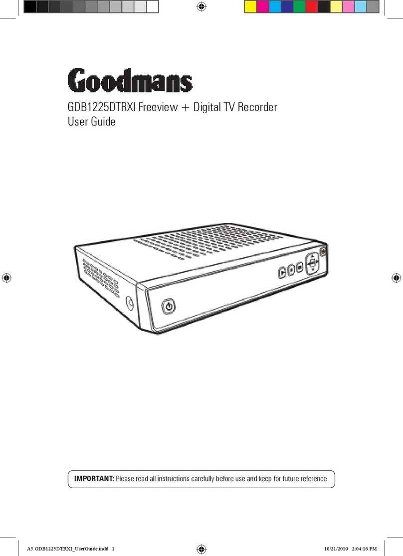 Goodmans GDB1225DTRXI User manual