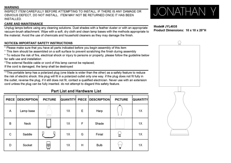 JONATHAN Y JYL4035 User manual JONATHAN Y JYL4035 User manual