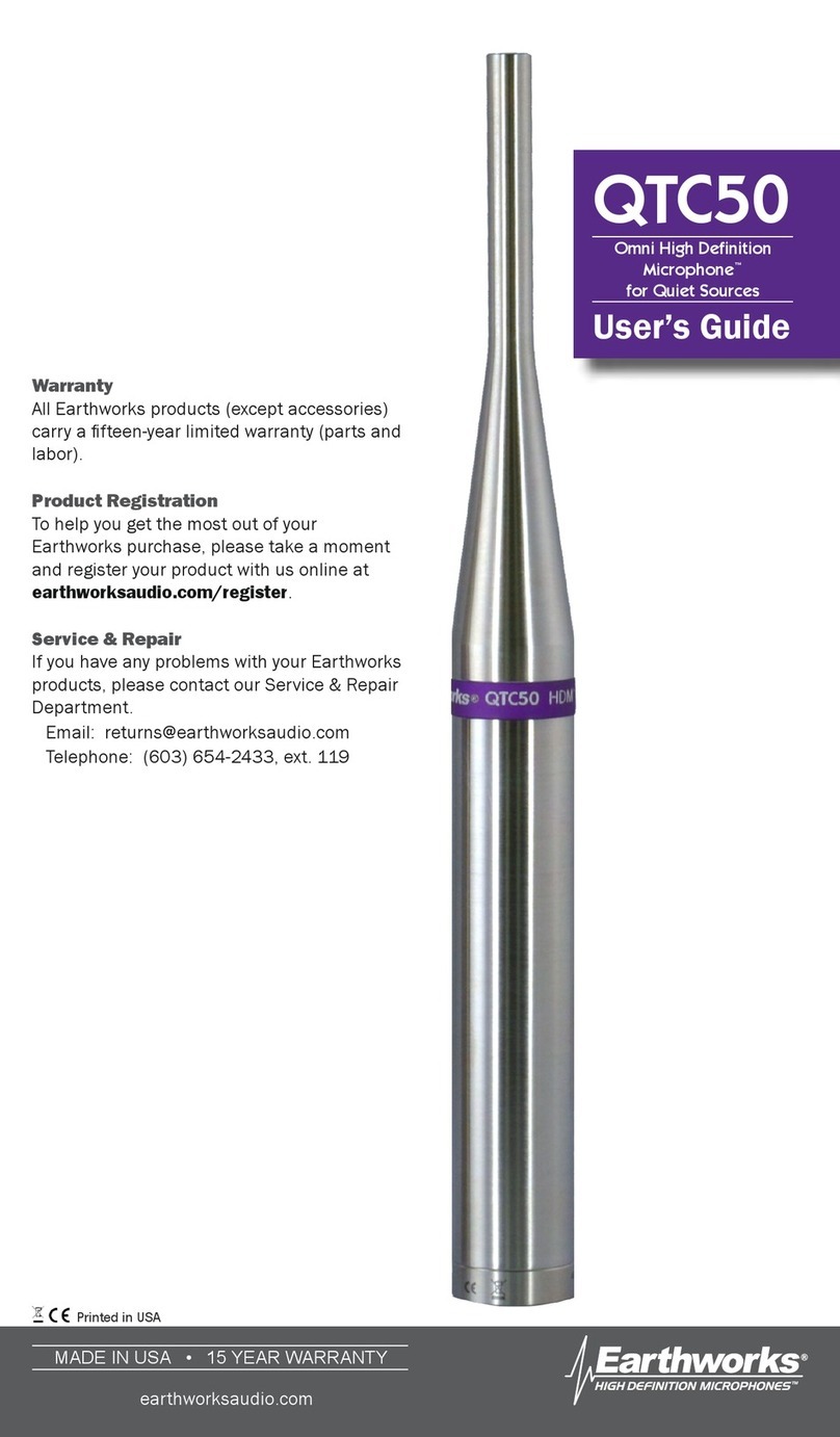 Earthworks Audio QTC50 User manual