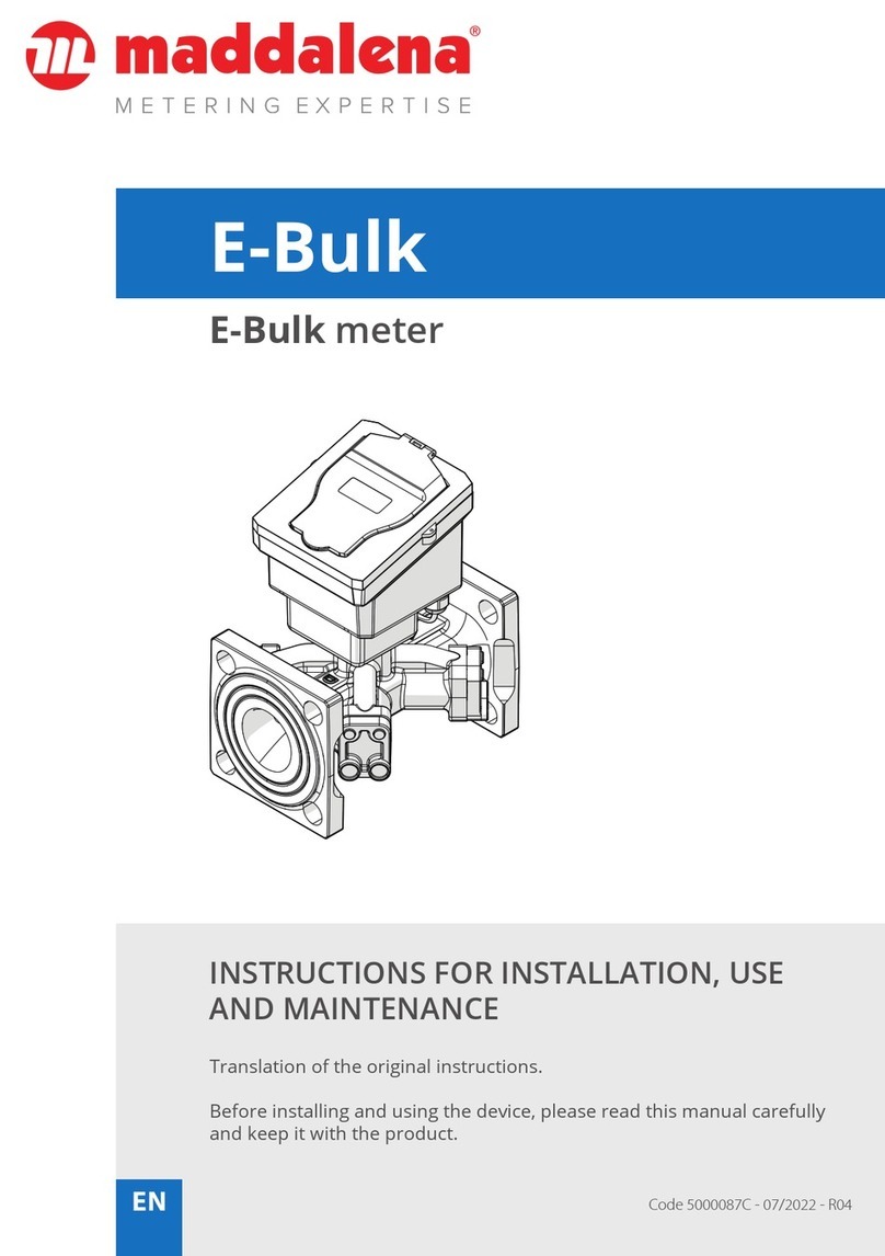 MADDALENA E-Bulk Instructions for installation, use and maintenance