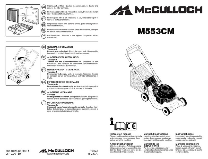 McCulloch M553CM instruction manual