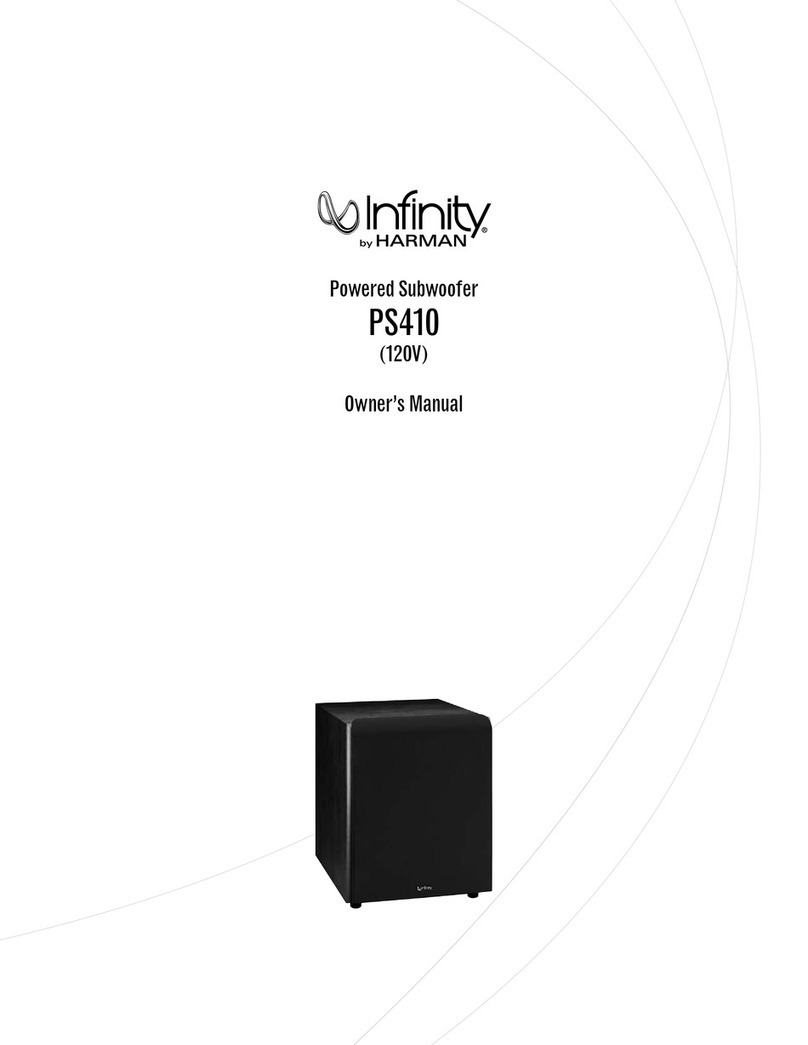Harman Infinity PS410 owner's manual