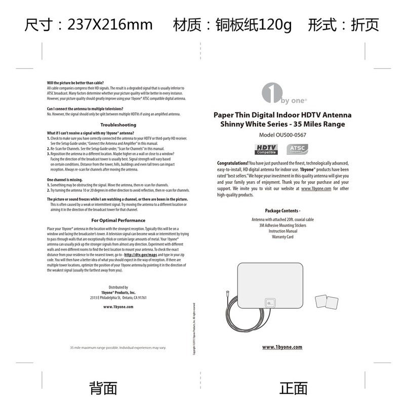 1 BY ONE Shinny White Series User manual