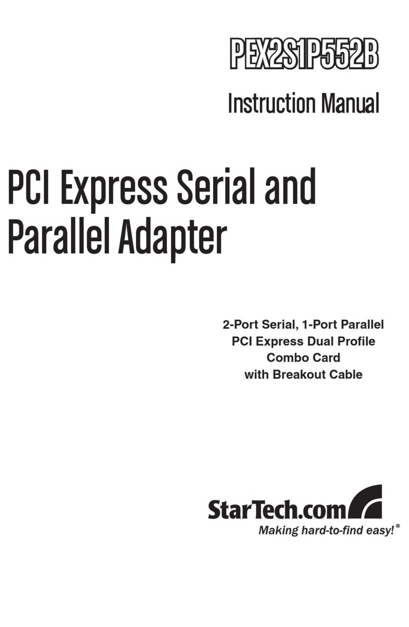 StarTech.com PEX2S1P552B User manual