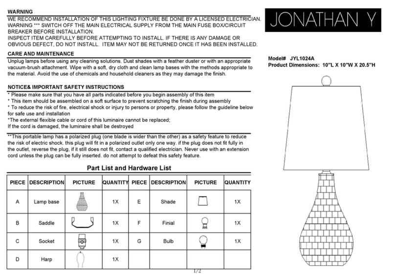JONATHAN Y JYL1024A quick start guide JONATHAN Y JYL1024A quick start guide
