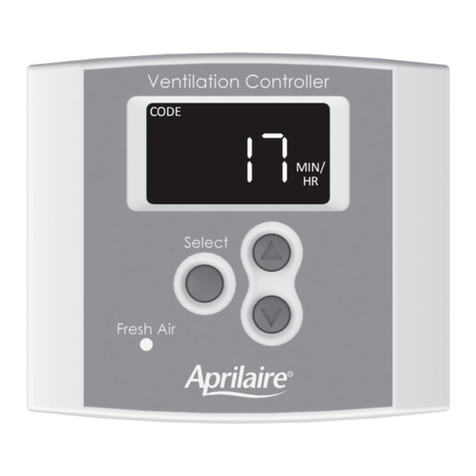 Aprilaire 8126 Installation and operation manual Aprilaire 8126 Installation and operation manual