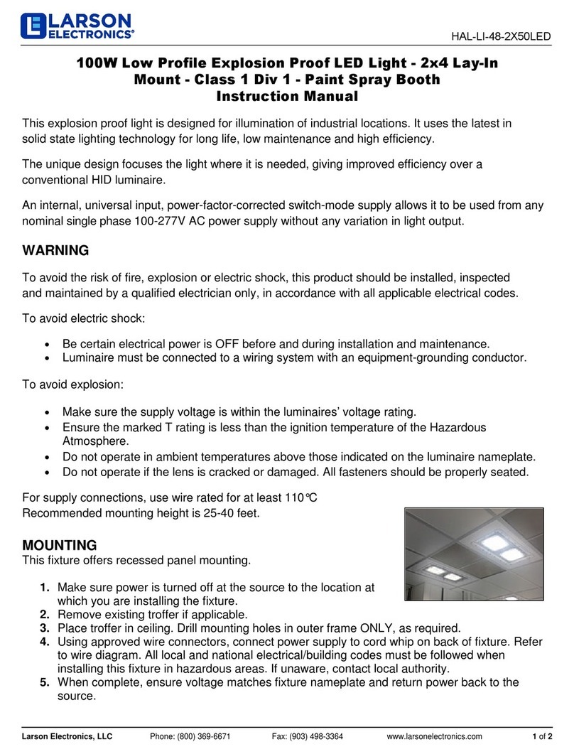 Larson Electronics HAL-LI-48-2X50LED User manual