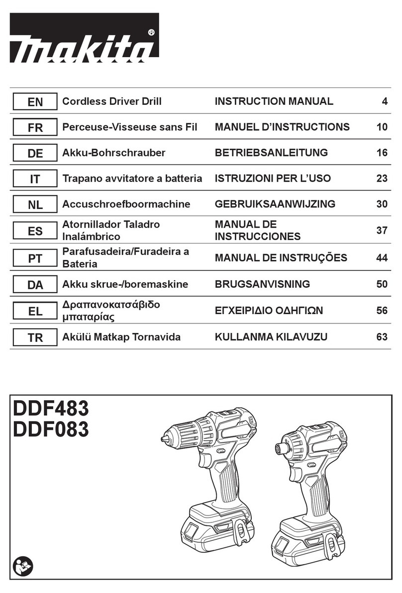 Makita DDF483RFJ instruction manual