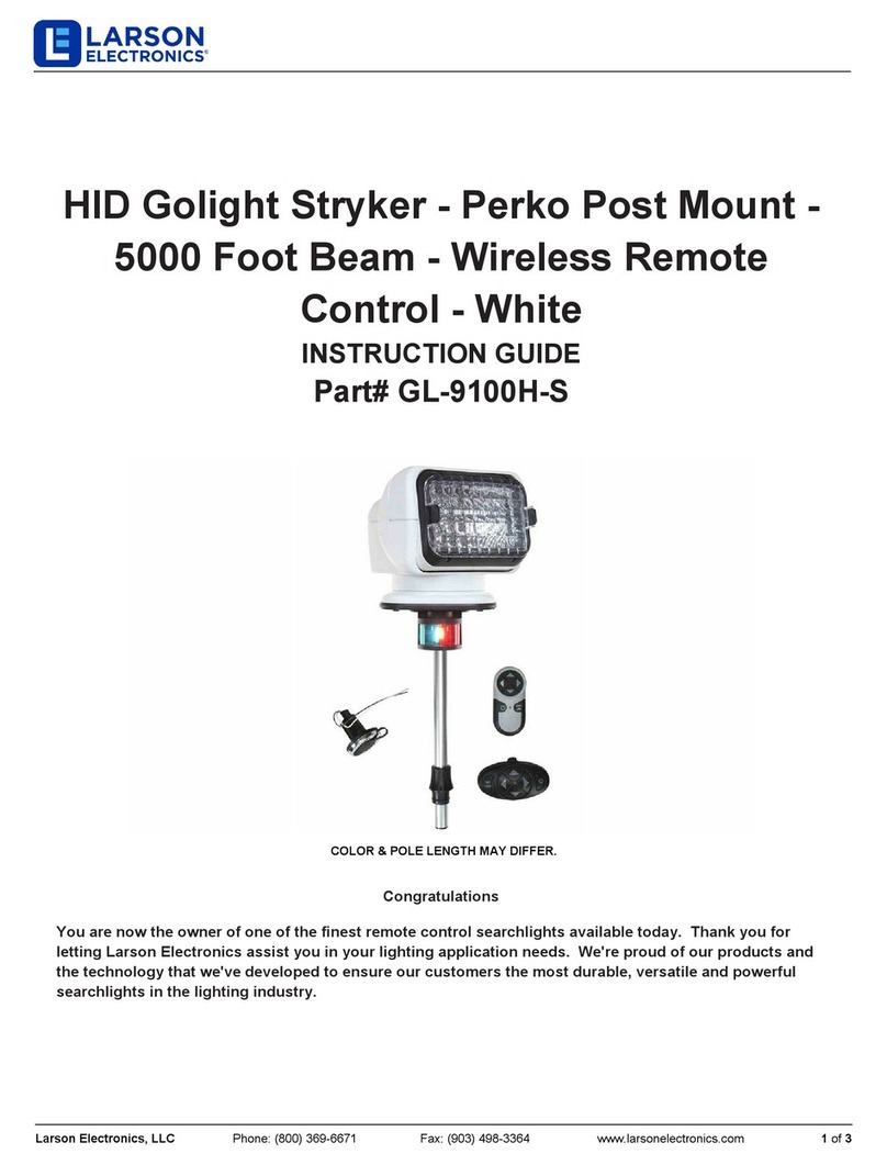 Larson Electronics GL-9100H-S Instruction guide
