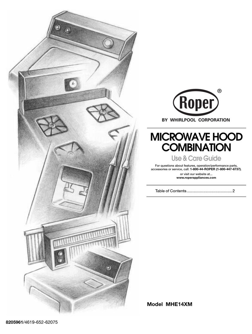 Whirlpool Roper MHE14XMQ4 Use & care guide