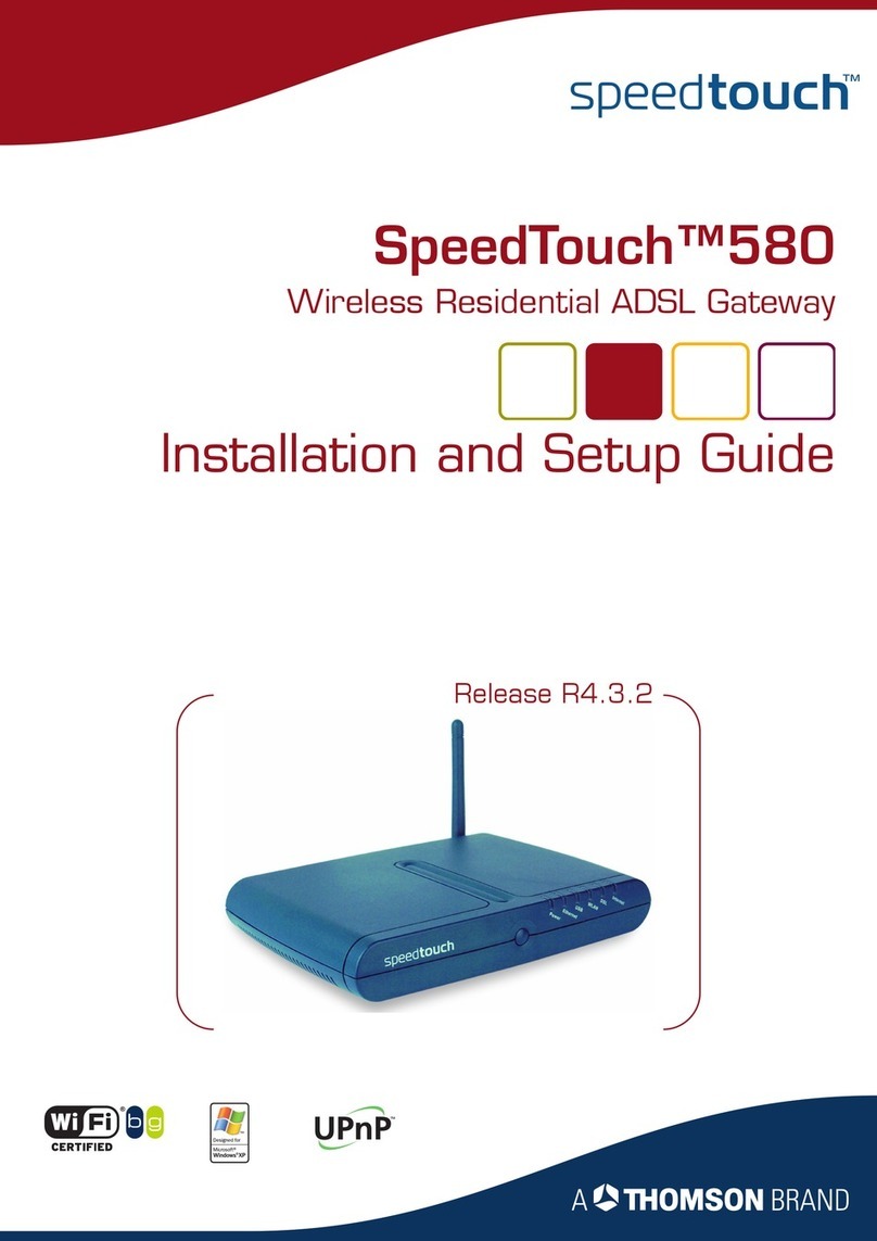 THOMSON SpeedTouch 580 Assembly instructions