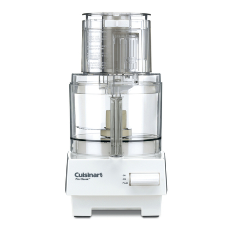 Cuisinart DLC-10S - Pro Classic Food Processor Service manual