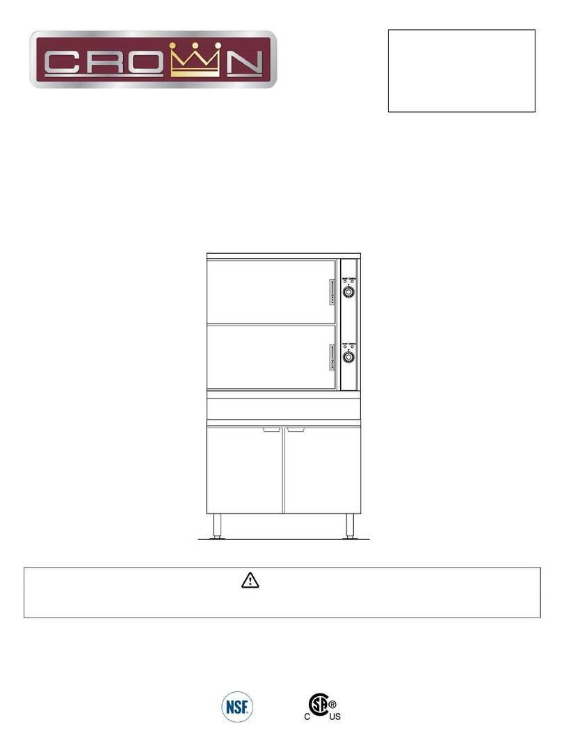 Crown Food Service Equipment DCX-16 Installation & operation manual