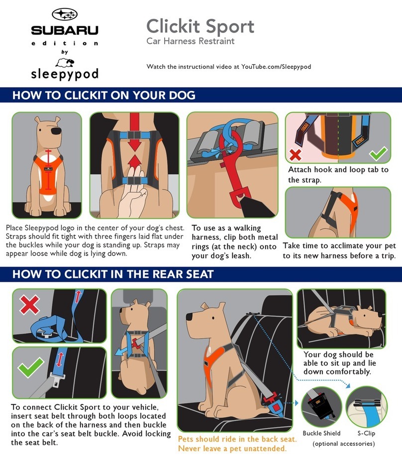 sleepypod SUBARU Clickit Sport quick start guide
