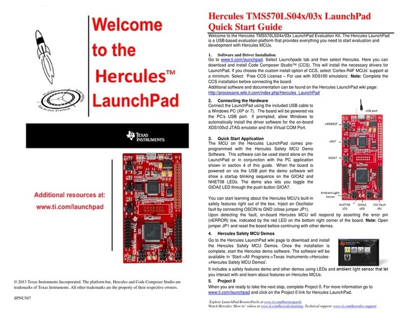 Texas Instruments Hercules TMS570LS04 Series User manual