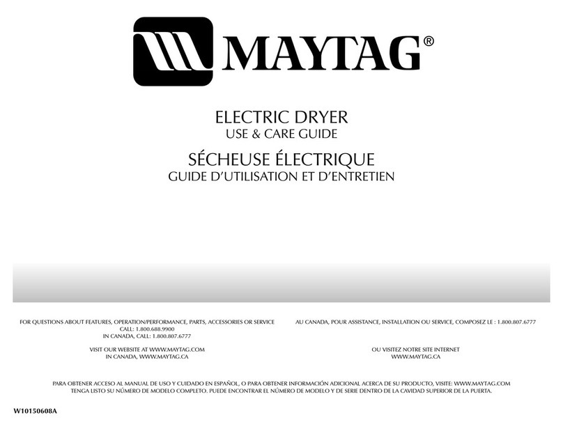Maytag MED5720TQ0 User manual