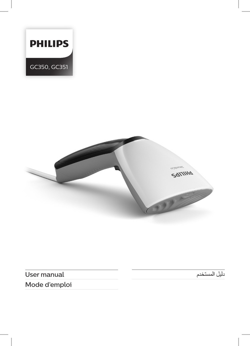 Philips Steam&Go GC351/26 User manual