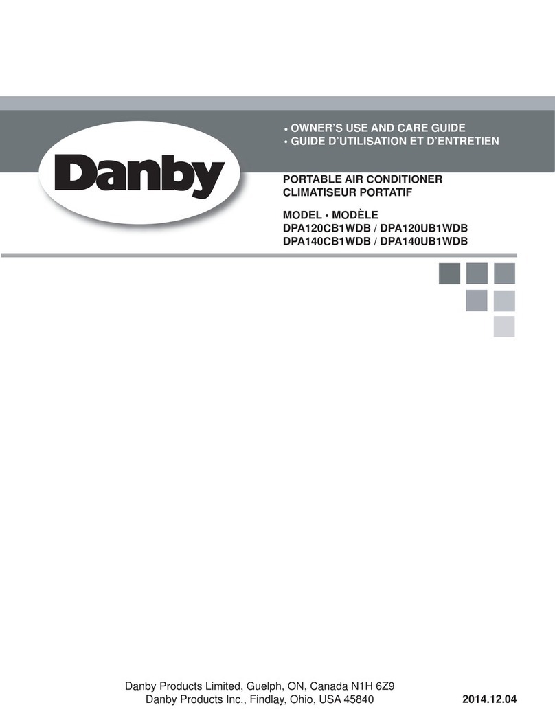 Danby DPA120UB1WDB Assembly instructions
