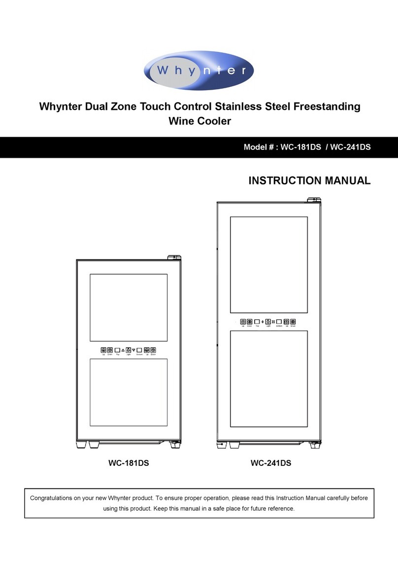 Whynter WC-241DS User manual