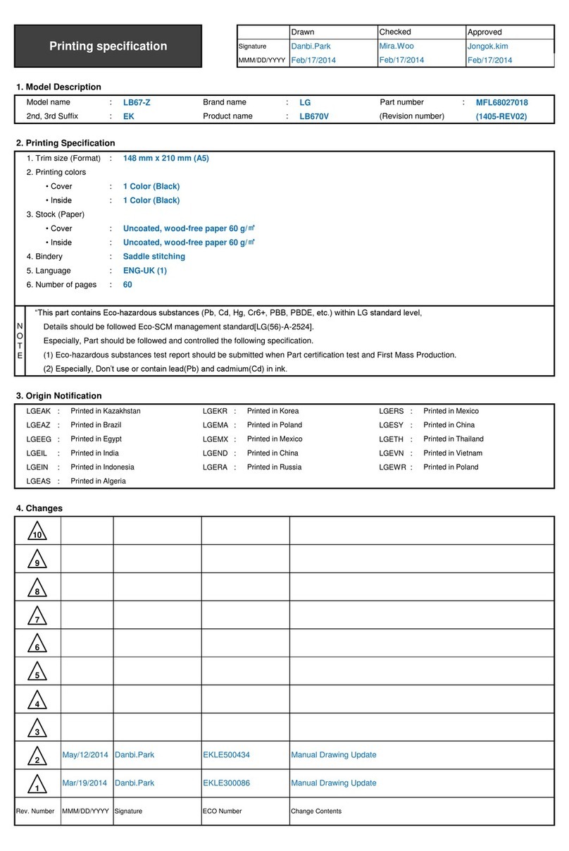 LG 65LB730V.AEK User manual