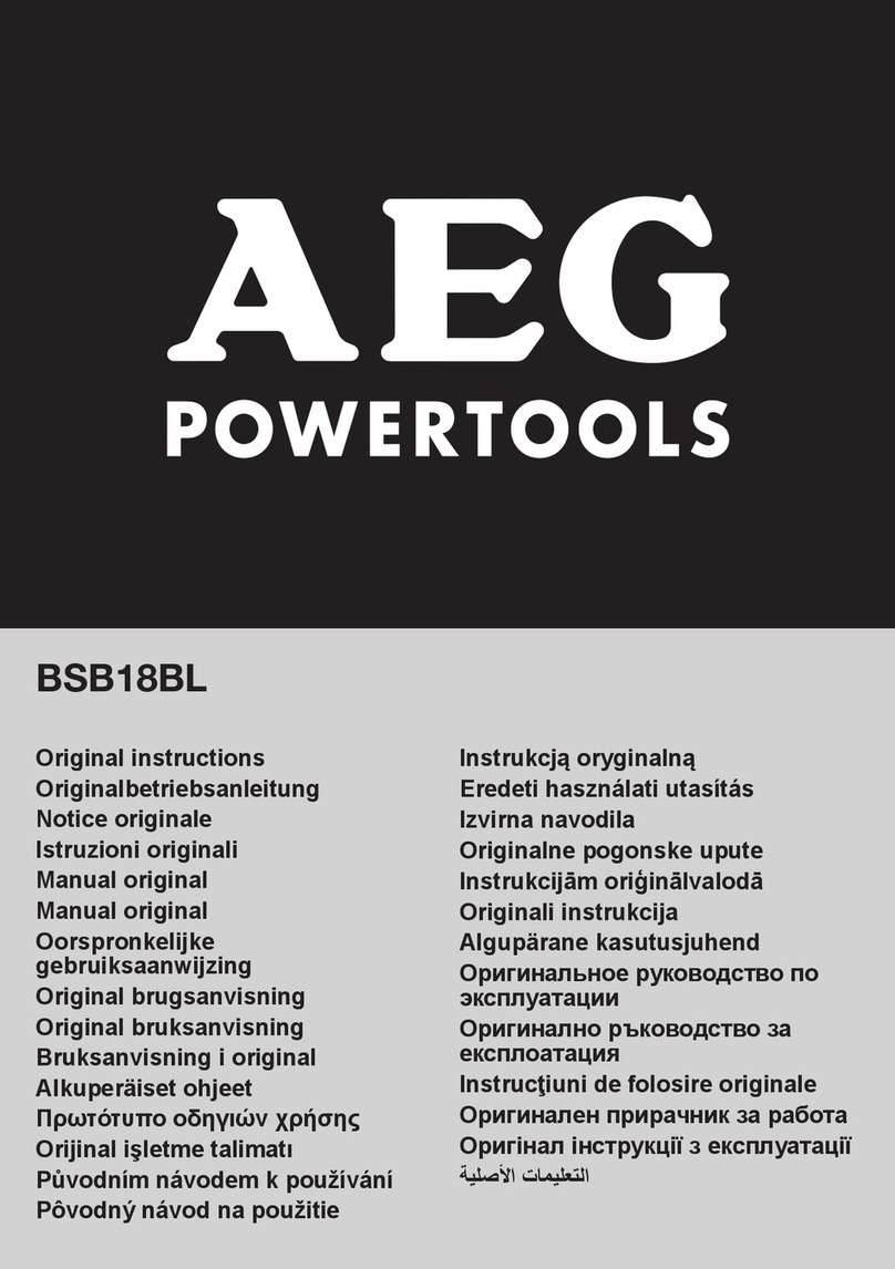 AEG BSB18BL-0 User manual