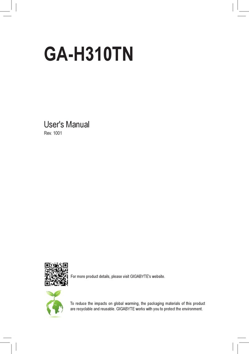 GIGA-BYTE TECHNOLOGY GA-H310TN User manual