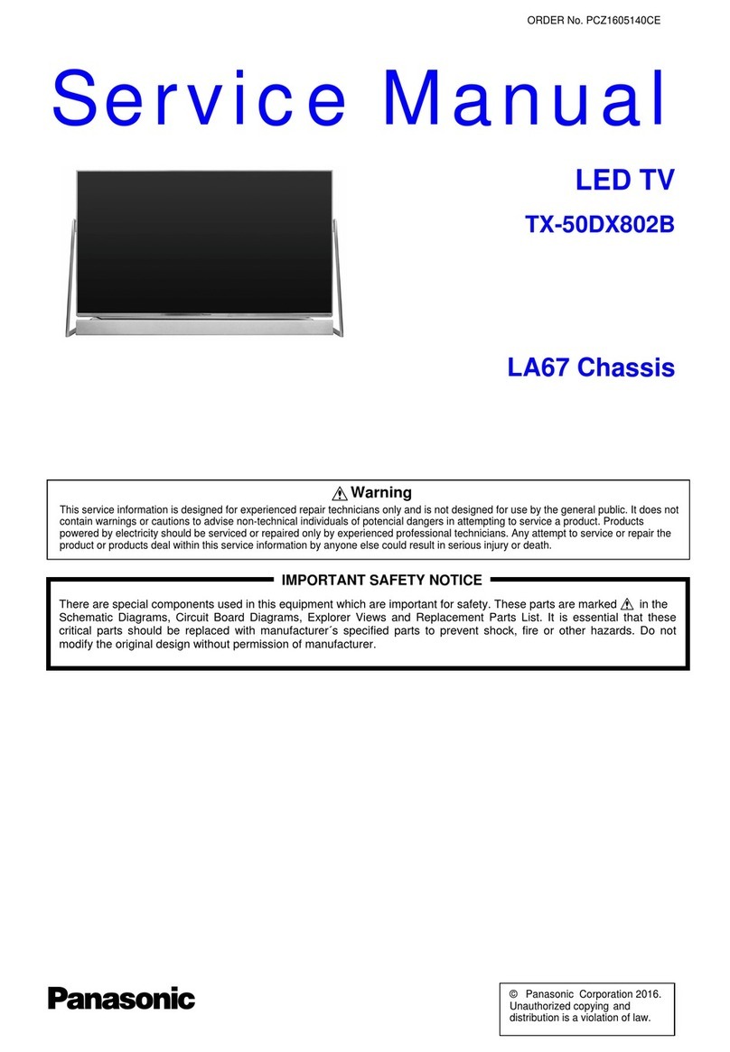 Panasonic VIERA TX-50DX802B Service manual