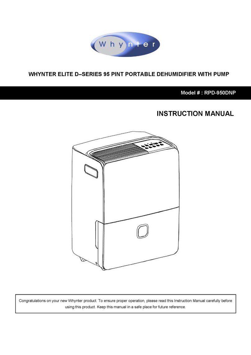 Whynter RPD-950DNP User manual