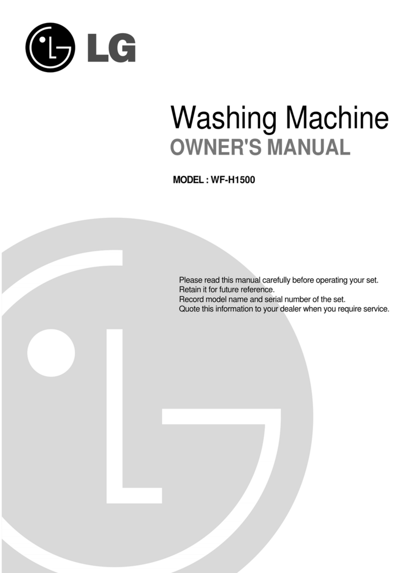 LG WF-H1500 User manual
