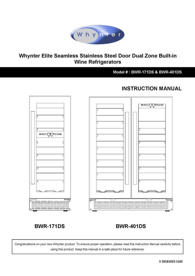 Whynter BWR-401DS User manual