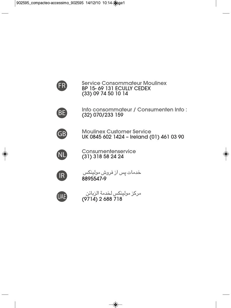 Moulinex accessimo MO151801 User manual