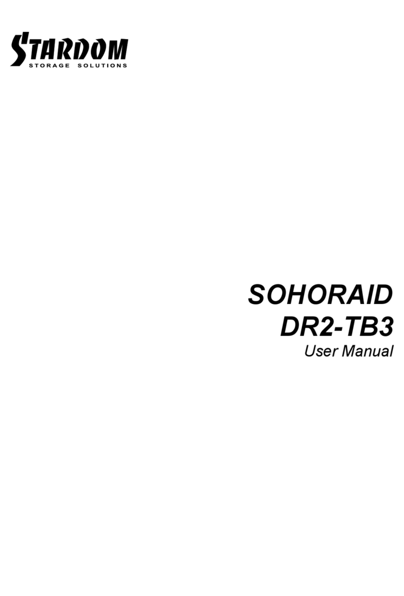 Stardom SOHORAID DR2-TB3 User manual