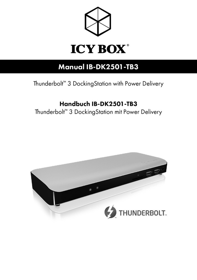 Icy Box Thunderbolt 3 IB-DK2501-TB3 User manual