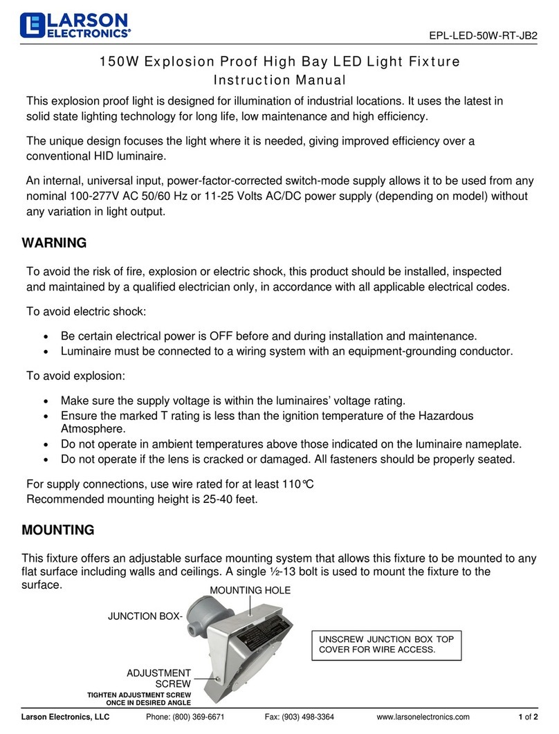 Larson Electronics EPL-LED-50W-RT-JB2 User manual